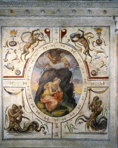 Muur in de badkamer van Cosimo I de