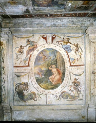 Muur in de badkamer van Cosimo I de