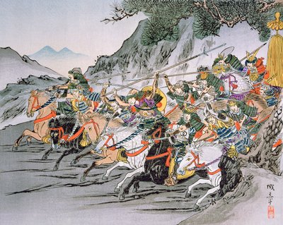 Slag bij Shizugatake Pass 1583 door School Japanese