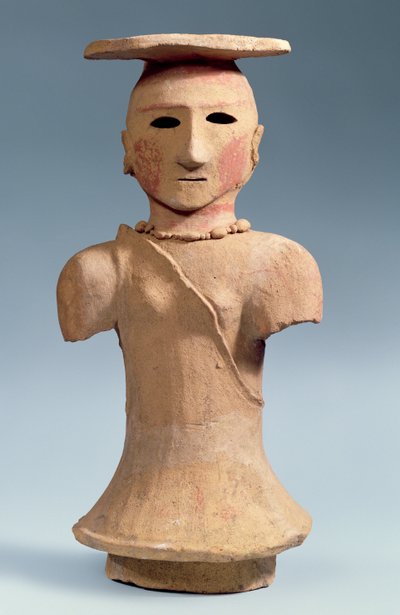 Haniwa-figuur van een sjamaan door Japanese School