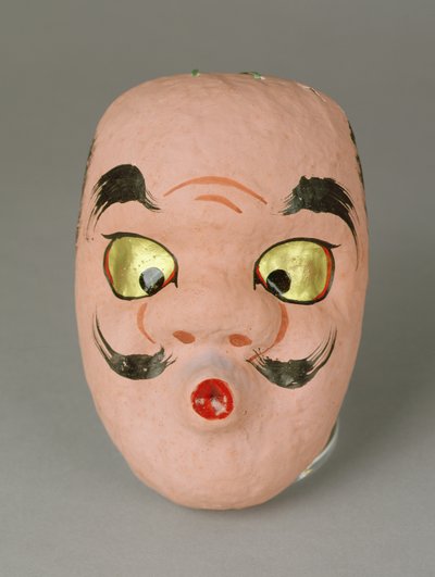 Masker van een oude man die probeert te fluiten, Japans door Japanese School