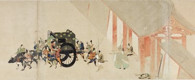 Geïllustreerd verhaal van de Heiji-opstand (1159-1160) (Keizerlijk bezoek aan Rokuhara) - Tweede rol door School Japanese