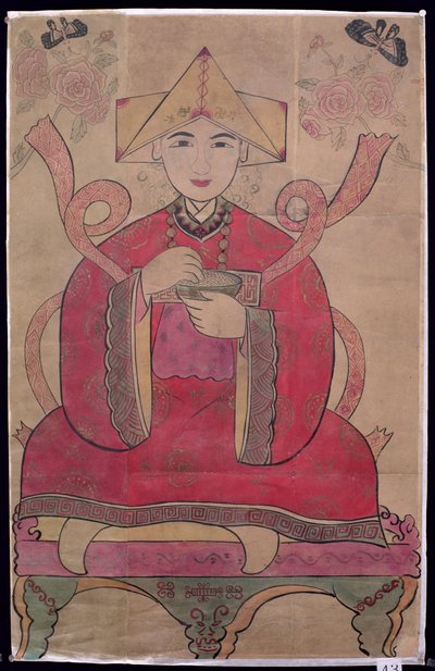 Seongsu Daesin (natuurlijke pigmenten op zijde) door School Korean
