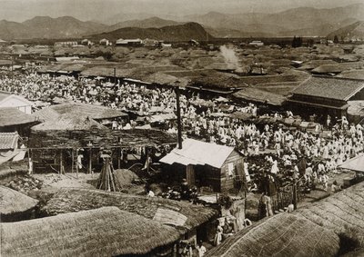 Uitzicht op de markt in Daegu, Korea door School Korean