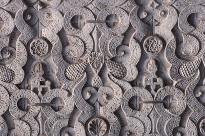 Detail van een muur, gebouwd door de Saadians in 1565 door School Moroccan