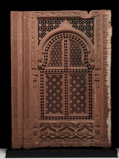 Paar Jali-schermen, c.18e eeuw door School Mughal