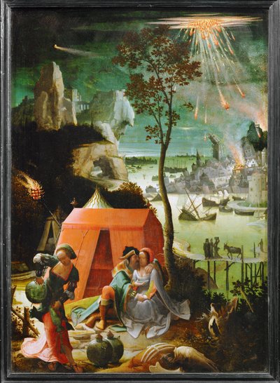 Lot en zijn dochters ... door School Netherlandish