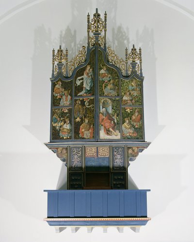 Geschilderd orgel door School Netherlandish