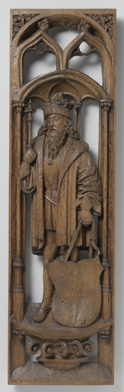 Paneel van een orgelkast door School Netherlandish