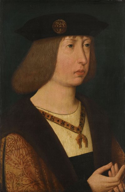 Portret van Filips de Schone, hertog van Bourgondië, ca. 1500 door School Netherlandish