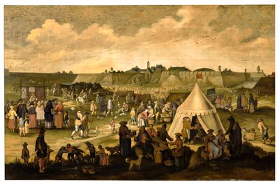Het kasteel van de Spanjaarden in Antwerpen door School Netherlandish