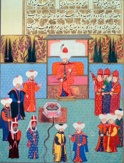 Sultan Orhan (Orkhan of Urchan) I (1281-1360) heeft zijn Miniatuur Hof uit 