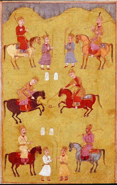 Islamitische kunst: het polospel door School Persian