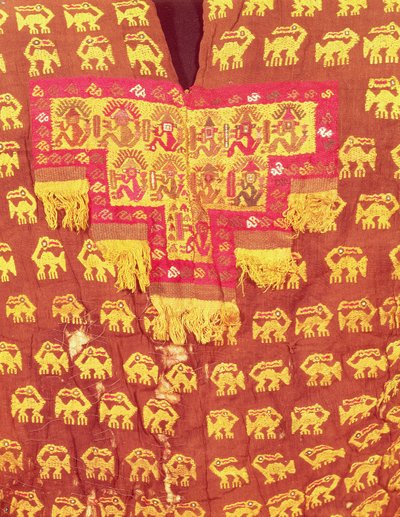 Toga van een edelman van het Chimu-koninkrijk (textiel) door School Peruvian