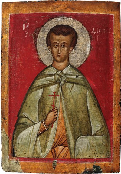 Sint-Demetrios van Thessaloniki door School Russian