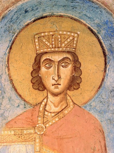 Koning Salomo - Oude Russische fresco