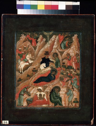 De geboorte van Christus door School Russian
