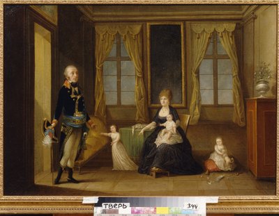 De familie Tchernishoff. Beschrijving van het gezinsleven door School Russian