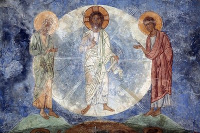 De transfiguratie van Christus door School Russian