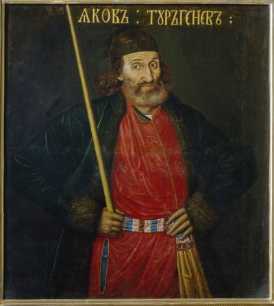 Portret van Jacob Tourgueniev door School Russian