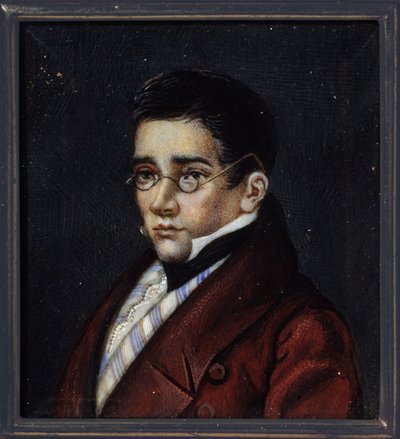 Portret van de toneelschrijver Alexander Sergejevitsj Gribojedov (1795-1829) door School Russian