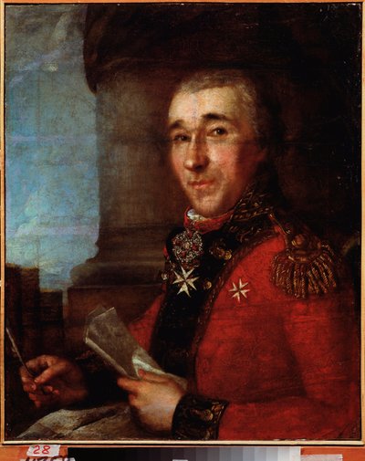 Portret van generaal graaf Alexey Arakcheyev door School Russian