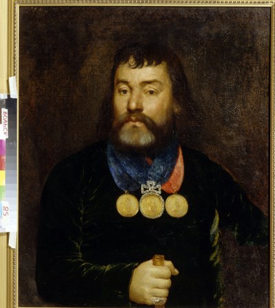 Portret van de dichter Konstantin Zlobin (1777-1813) door School Russian