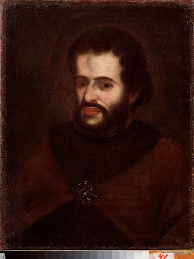Portret van tsaar Ivan V Alexeyevich door School Russian