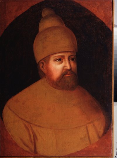 Portret van tsaar Michael I Fiodorovich Romanov van Rusland (1596-1645) door School Russian