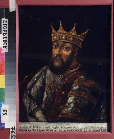 Portret van grootvorst Vsevolod III Yuryevich het Grote Nest van Vladimir (1154-1212) door School Russian