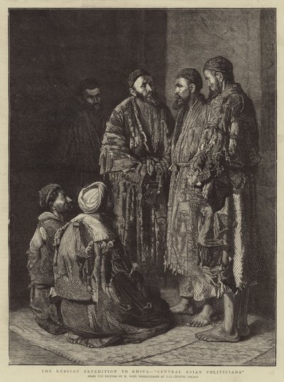 De Russische Expeditie naar Khiva, "Centraal-Aziatische Politici" door School Russian