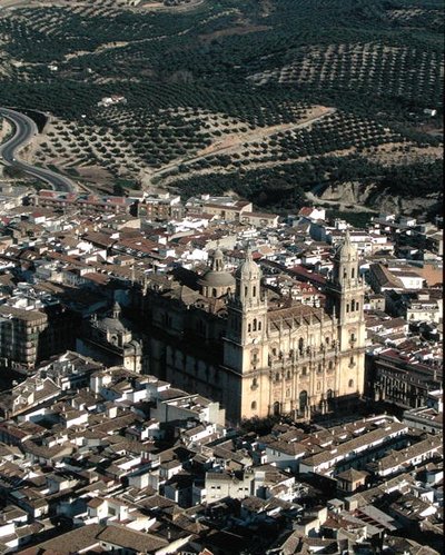 Luchtfoto van de Kathedraal van Jaen door School Spanish