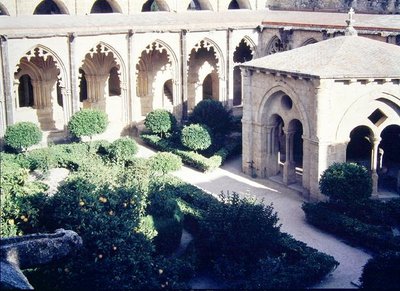 Uitzicht op het klooster door School Spanish