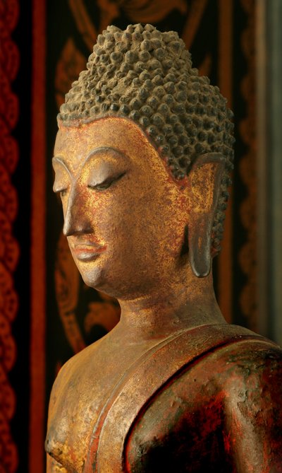 Lanna Sukhothai Stijl Boeddha (brons) door School Thai