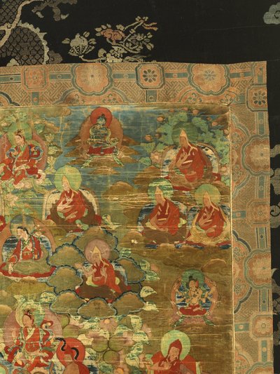 (detail) van de Derde Panchen Lama Losan Penden Yeshe door School Tibetan