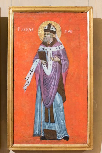 Sint Erasmus, Venetiaans Byzantijnse schilder, eerste helft van de 4e eeuw door School Veneto Byzantine