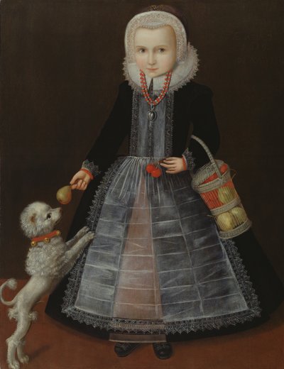 Portret van een meisje, ca. 1610 door School of Friesland