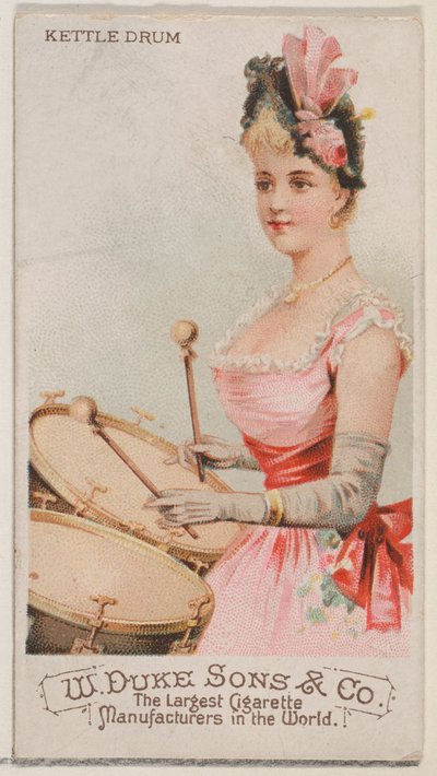 Pauk, uit de serie Muziekinstrumenten N82 voor Duke sigaretten, 1888 door Schumacher and Ettlinger