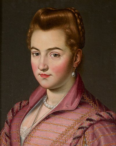 Een dame van het Huis van Parma, mogelijk Costanza Colonna door Scipione (1550 98) (attr. to) Pulzone