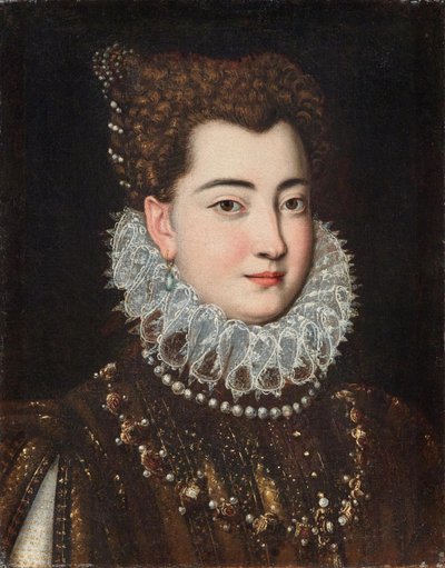 Portret van Clelia Farnese 1552-1613, Tweede helft van de 16e eeuw door Scipione Pulzone