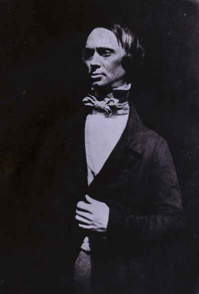 William Borthwick Johnstone, Schotse kunstenaar en eerste curator van de National Gallery of Scotland (zw/w foto) door Scottish Photographer