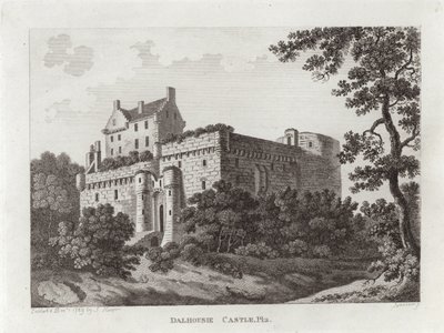 Kasteel Dalhousie door Scottish School