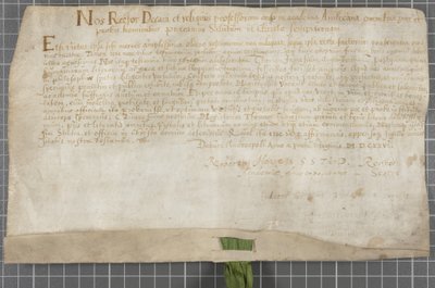 Diploma uitgegeven door de universiteit aan Thomas James door Scottish School