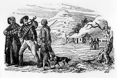 Dakloze Schotten door Scottish School