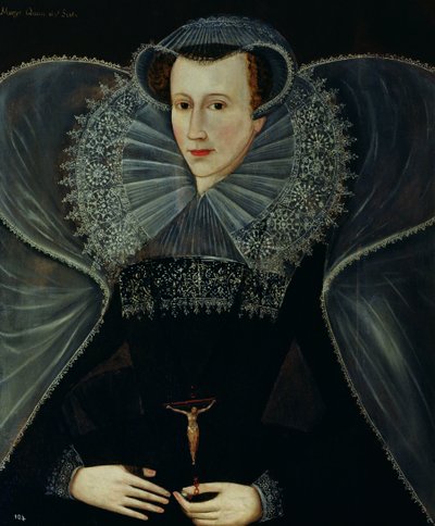 Portret van Mary Queen of Scots (1542-87) door Scottish School