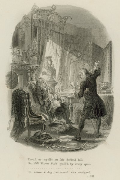 Scène uit Epistle to Doctor Arbuthnot, door Alexander Pope (gravure) door Scottish School