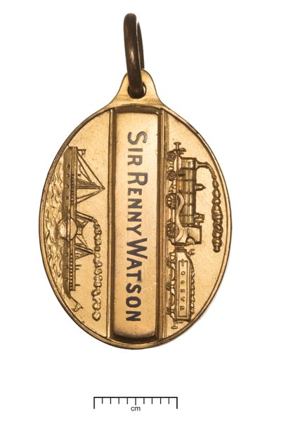 Schotland, Glasgow en South Western Railway, directeurs pas, ca. 1850 (goud & email) door Scottish School