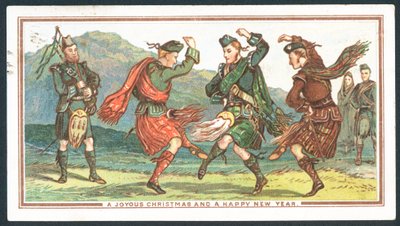 Schotse kerstkaart door Scottish School
