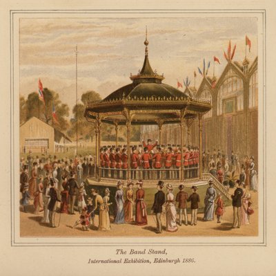 Het Muziekpaviljoen, Internationale Tentoonstelling, Edinburgh door Scottish School