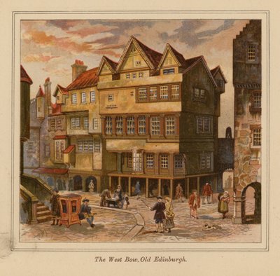 The West Bow, Oud Edinburgh door Scottish School